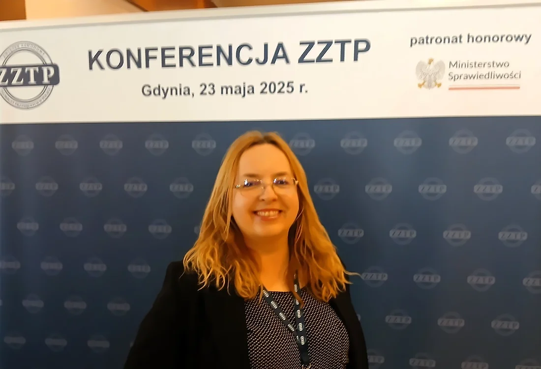 Magdalena Fowler na Konferencji ZZTP w Gdyni, 23 maja 2025 — Związek Zawodowy Tłumaczy Przysięgłych pod patronatem honorowym Ministerstwa Sprawiedliwości